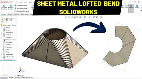 solidworks sheet metal cone|flatten a cylinder in solidworks.